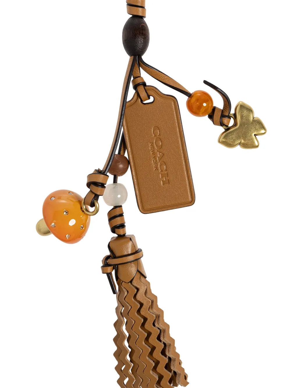 CoachMushroom Heritage bag charm