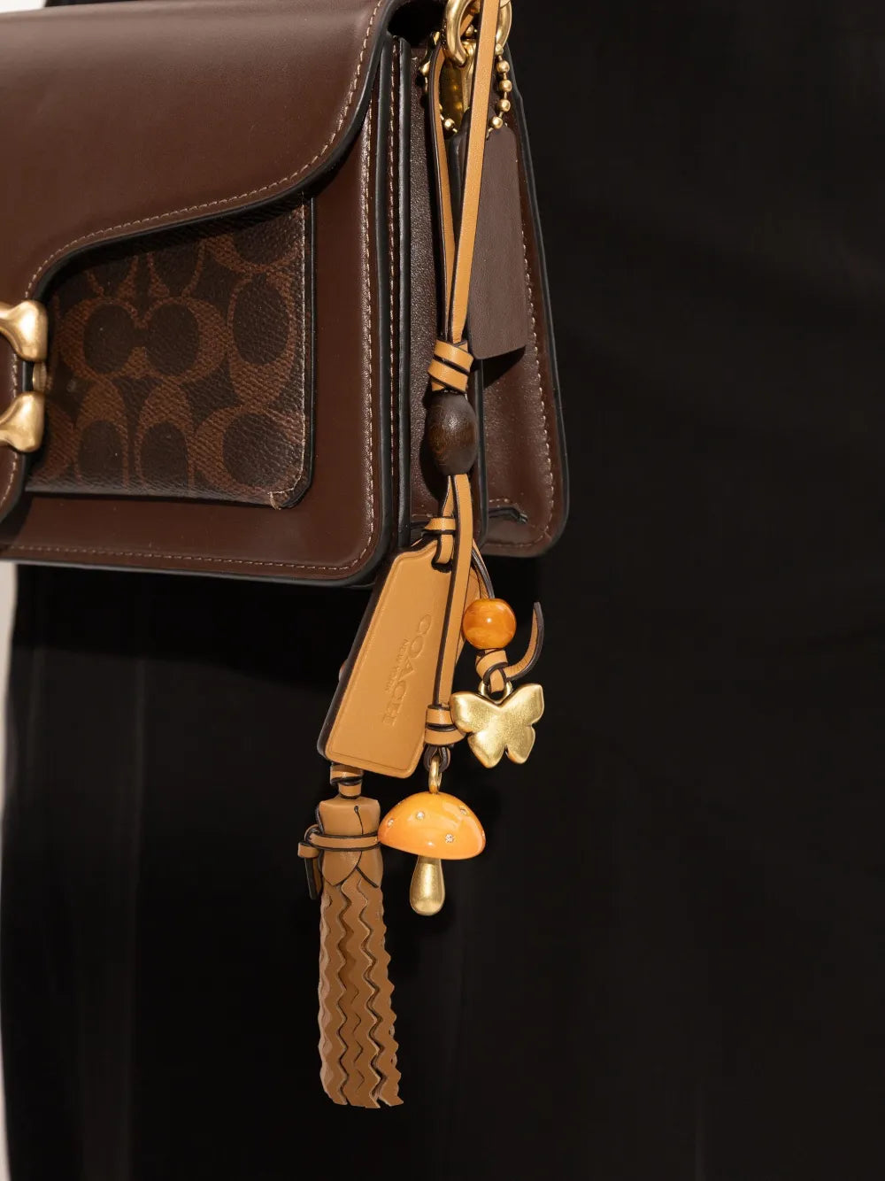CoachMushroom Heritage bag charm