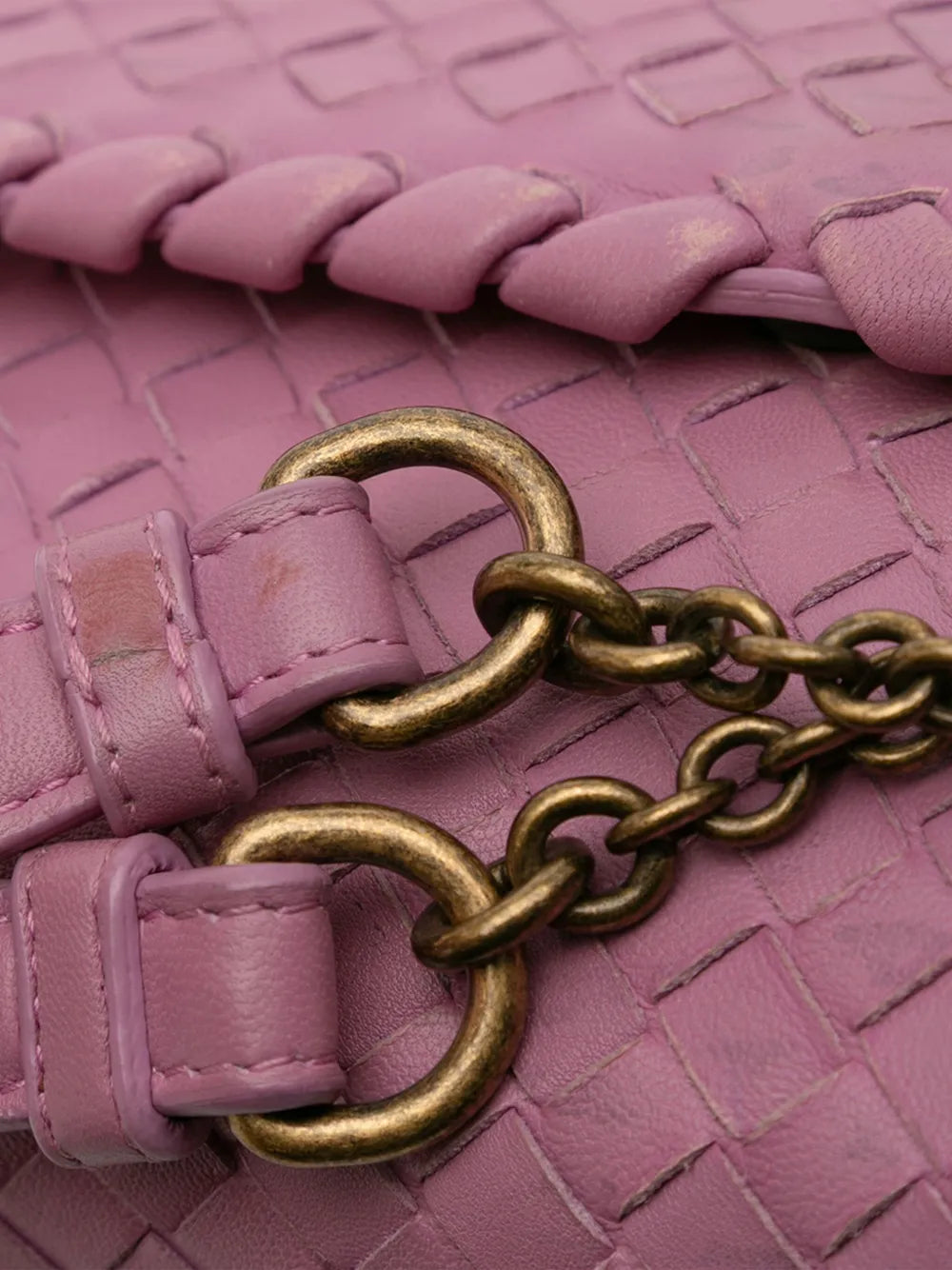 Pre-OwnedBottega Veneta Pre-Owned2012-2025 Baby Nappa Intrecciato Olimpia crossbody bag
