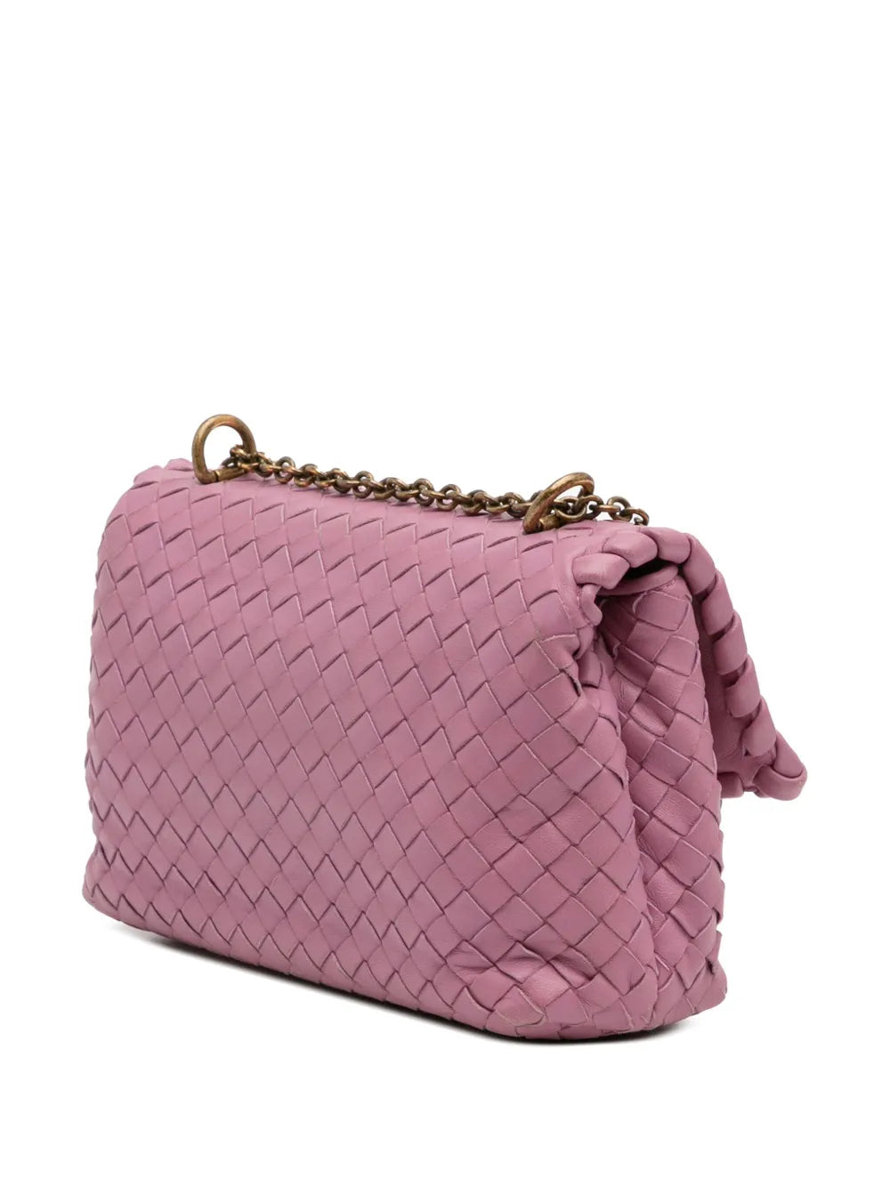 Pre-OwnedBottega Veneta Pre-Owned2012-2025 Baby Nappa Intrecciato Olimpia crossbody bag