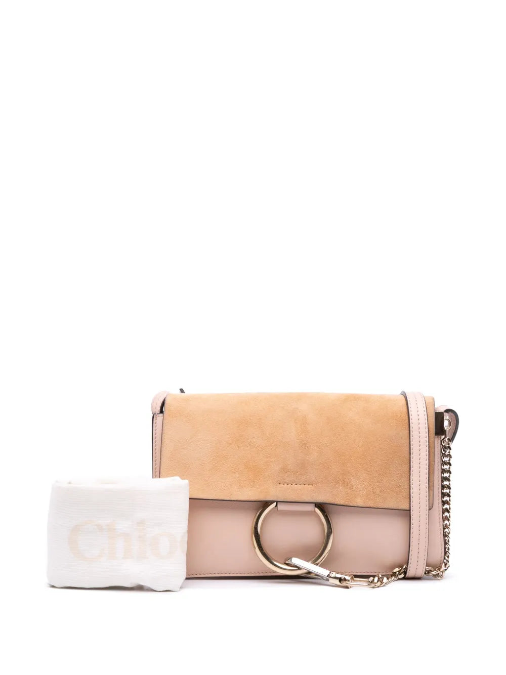 Pre-OwnedChloPre-Owned2017 Small Suede and Calfskin Faye crossbody bag