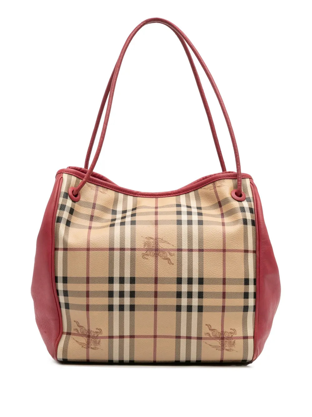 Pre-OwnedBurberry Pre-Owned2000-2017 Small Haymarket Check Coated Canvas Canterbury tote bag