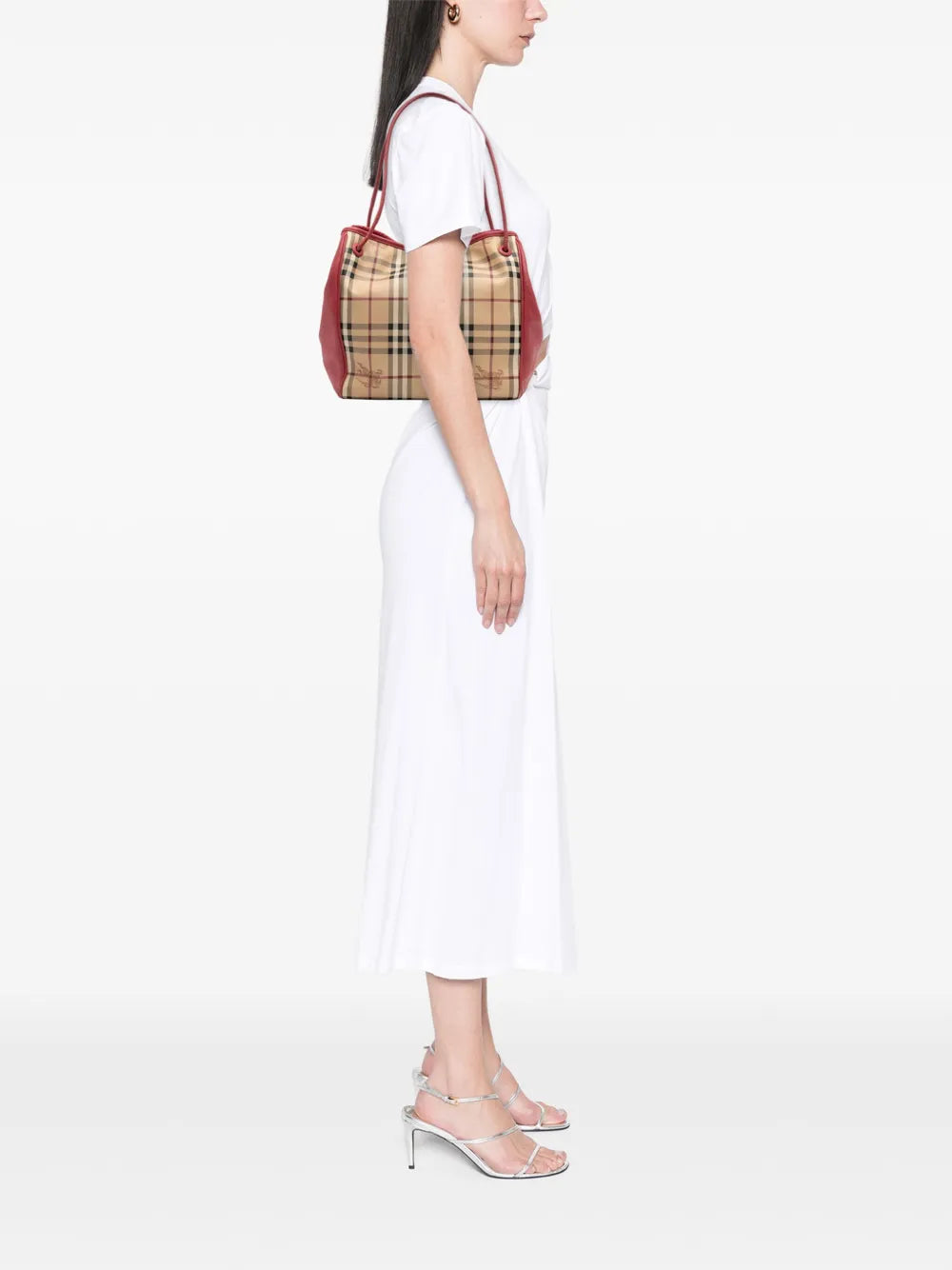 Pre-OwnedBurberry Pre-Owned2000-2017 Small Haymarket Check Coated Canvas Canterbury tote bag