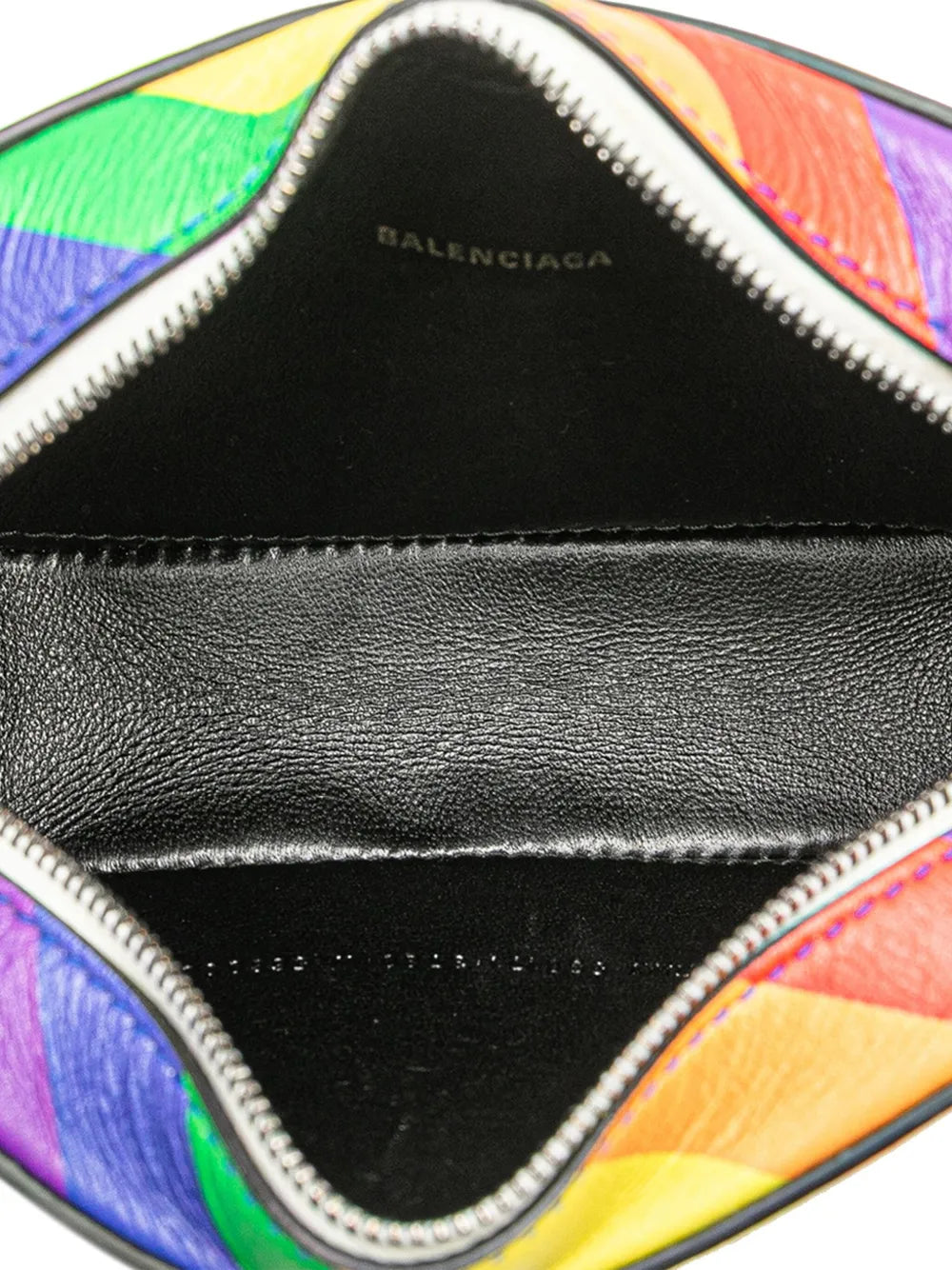 Pre-OwnedBalenciaga Pre-Owned2019 XS Leather Rainbow Logo Ville Camera Bag crossbody bag