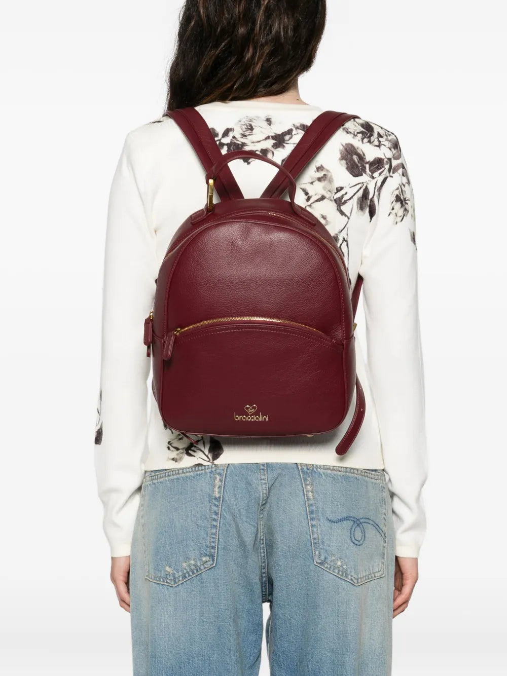Braccialinileather backpack