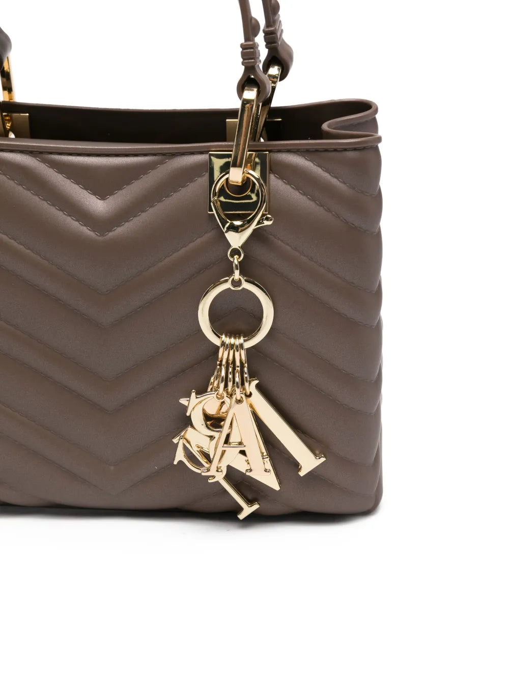 Marc Ellisquilted logo-charm cross body bag