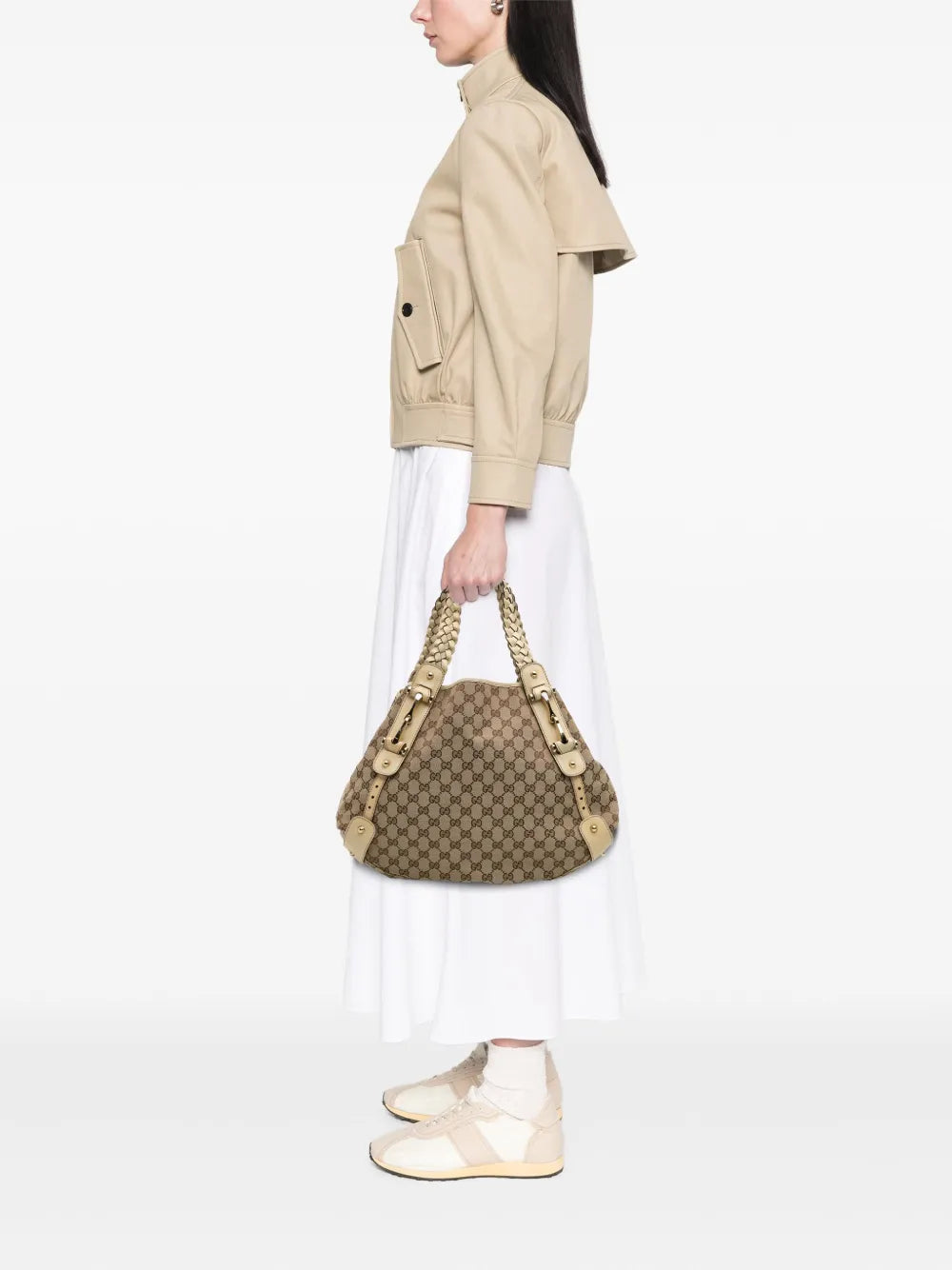 Pre-OwnedGucci Pre-Owned2016-2025 GG Canvas Horsebit Pelham shoulder bag