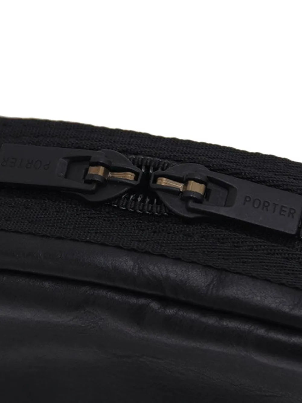 Porter-Yoshida & Co.leather panelled shoulder bag