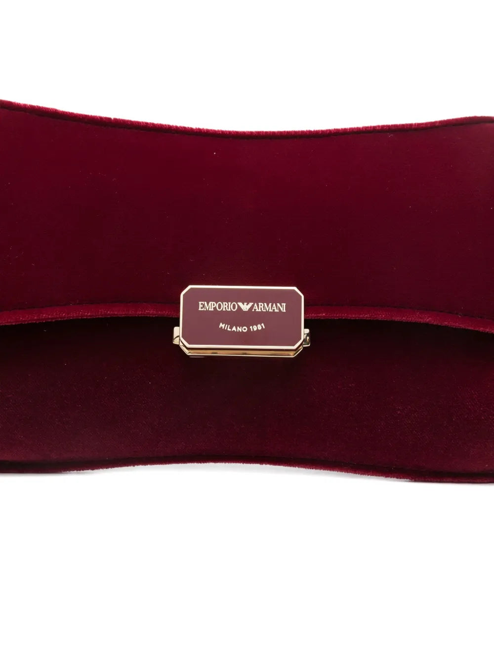 Emporio Armanilogo-plaque clutch bag