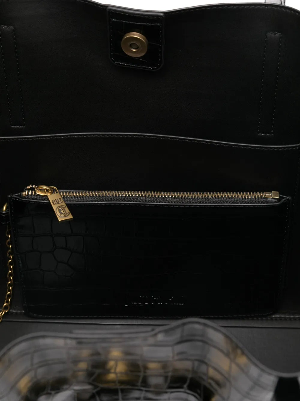 Just Cavallicrocodile-embossed tote bag