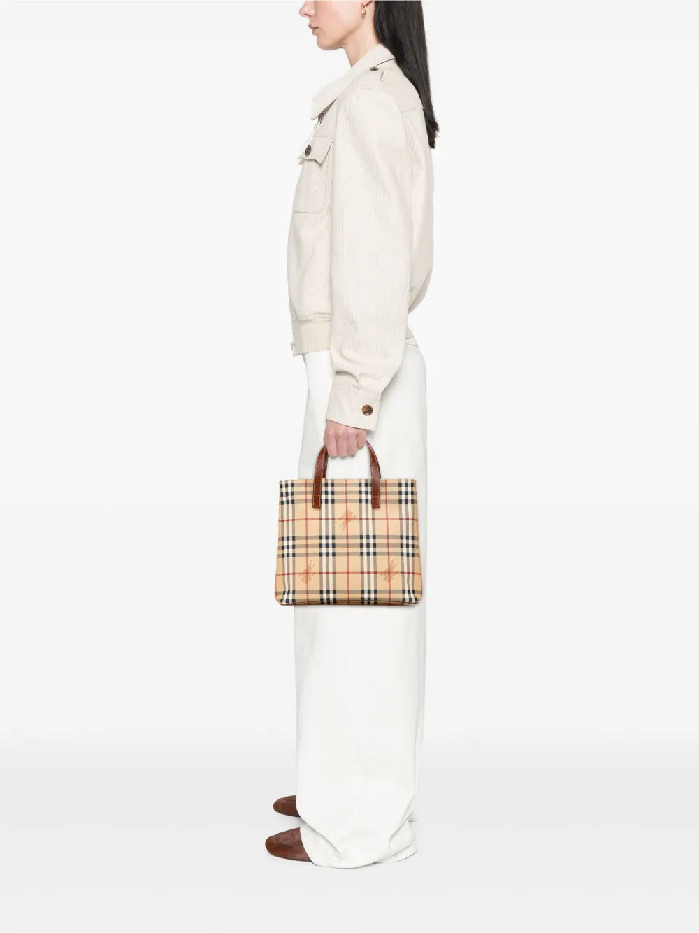 Pre-OwnedBurberry Pre-Owned2000-2017 Haymarket Check Coated Canvas tote bag