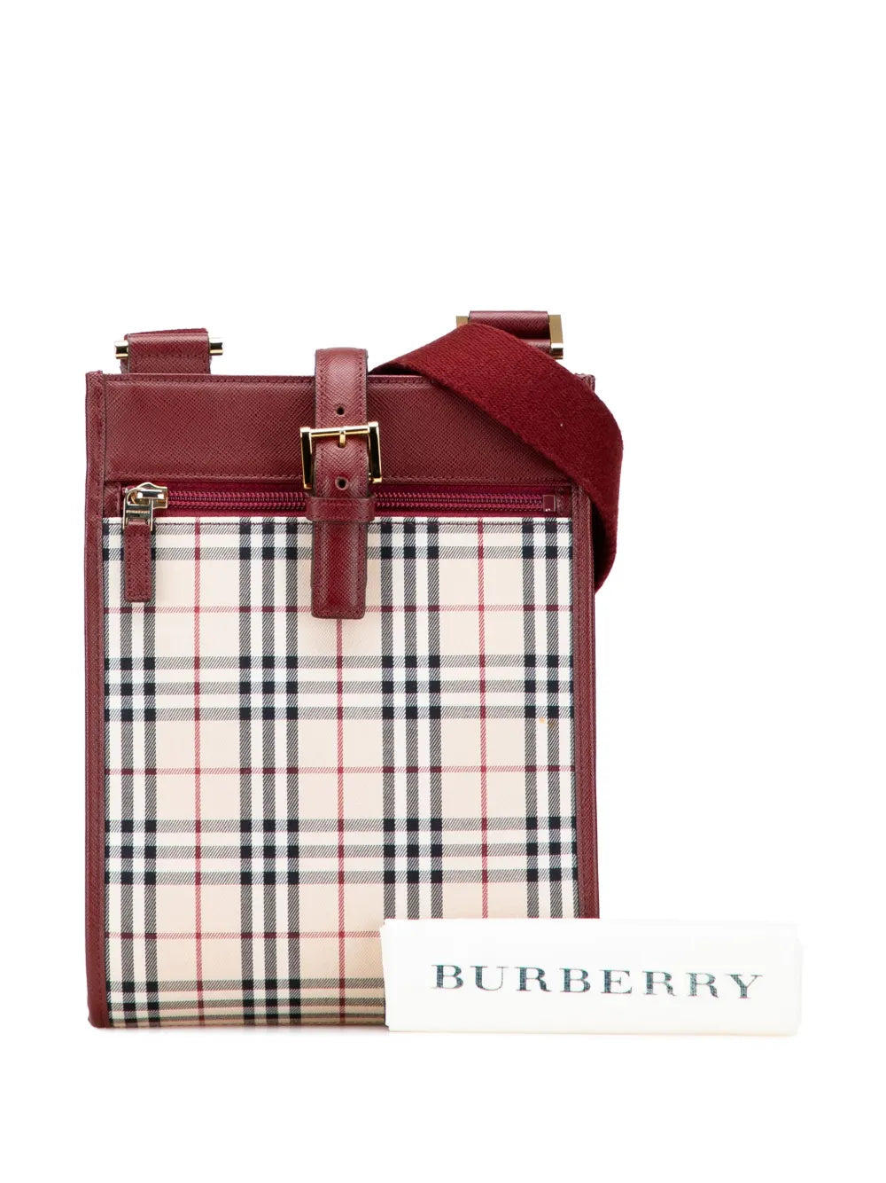 Pre-OwnedBurberry Pre-Owned2000-2017 House Check Canvas crossbody bag