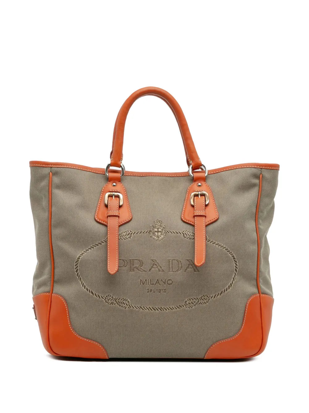 Pre-OwnedPrada Pre-Owned2013-2025 Canvas Canapa Logo Convertible Tote satchel
