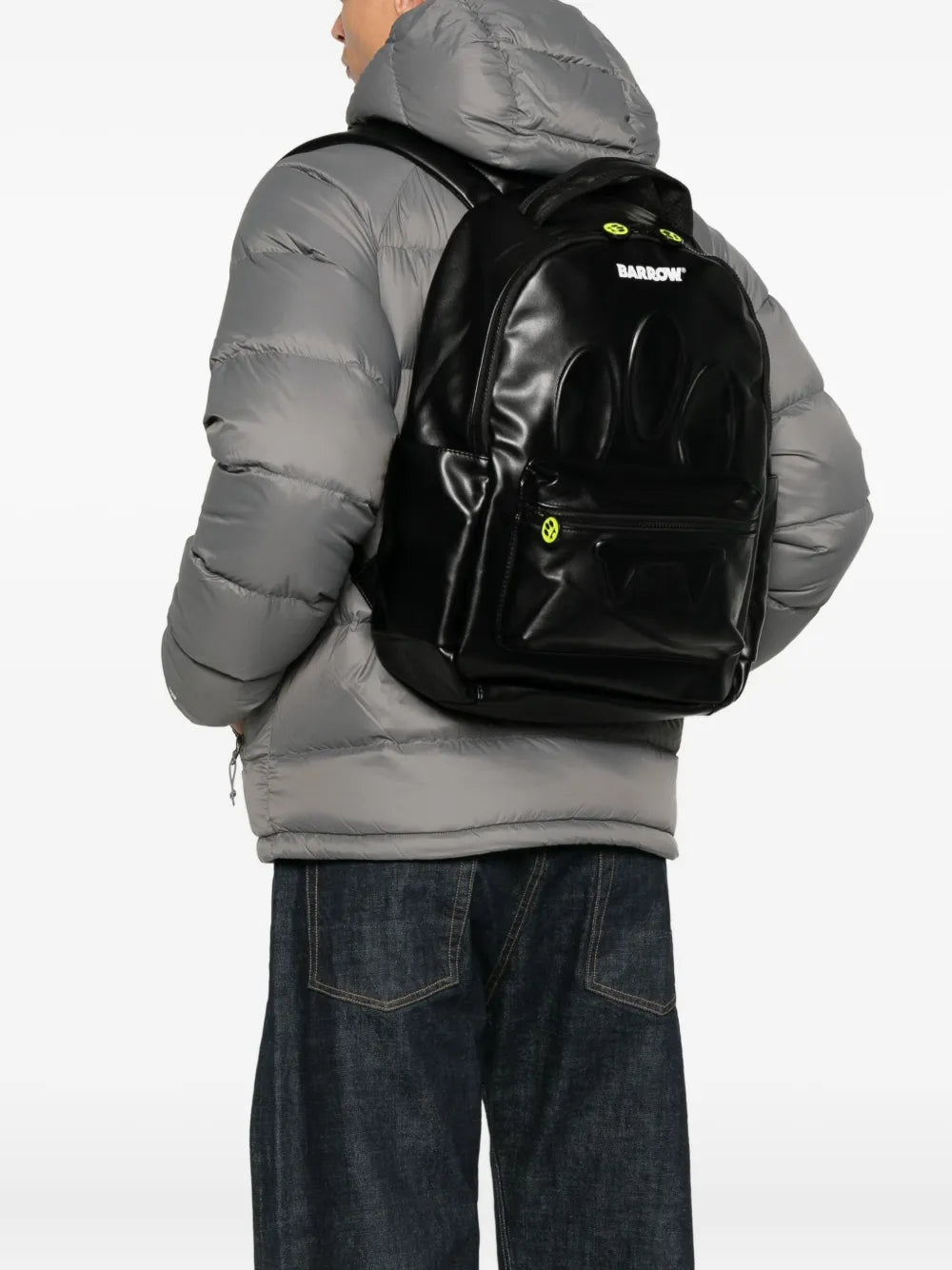 BARROWfaux-leather backpack