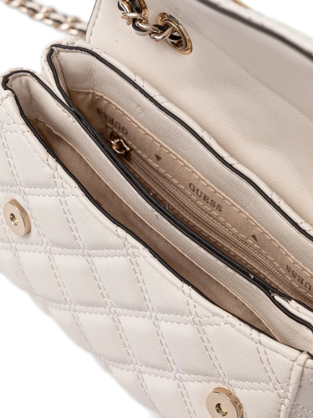 GUESS USAquilted-design crossbody bag