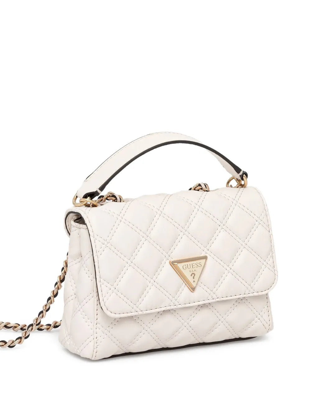 GUESS USAquilted-design crossbody bag