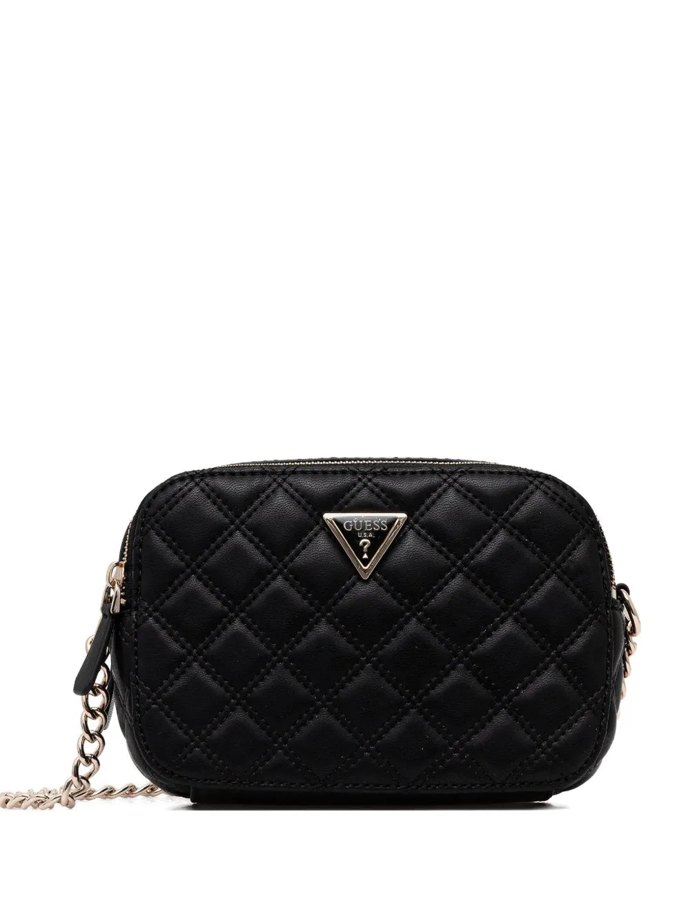 GUESS USAquilted-design chain-strap crossbody bag
