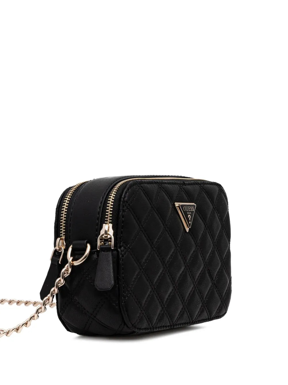 GUESS USAquilted-design chain-strap crossbody bag