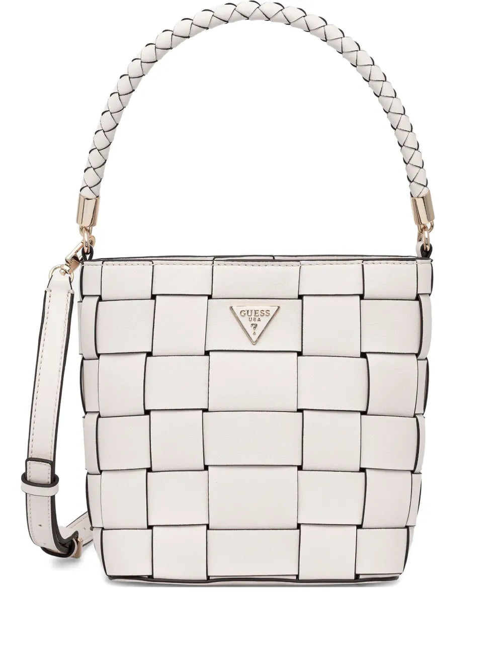 GUESS USAwoven top-handle tote bag
