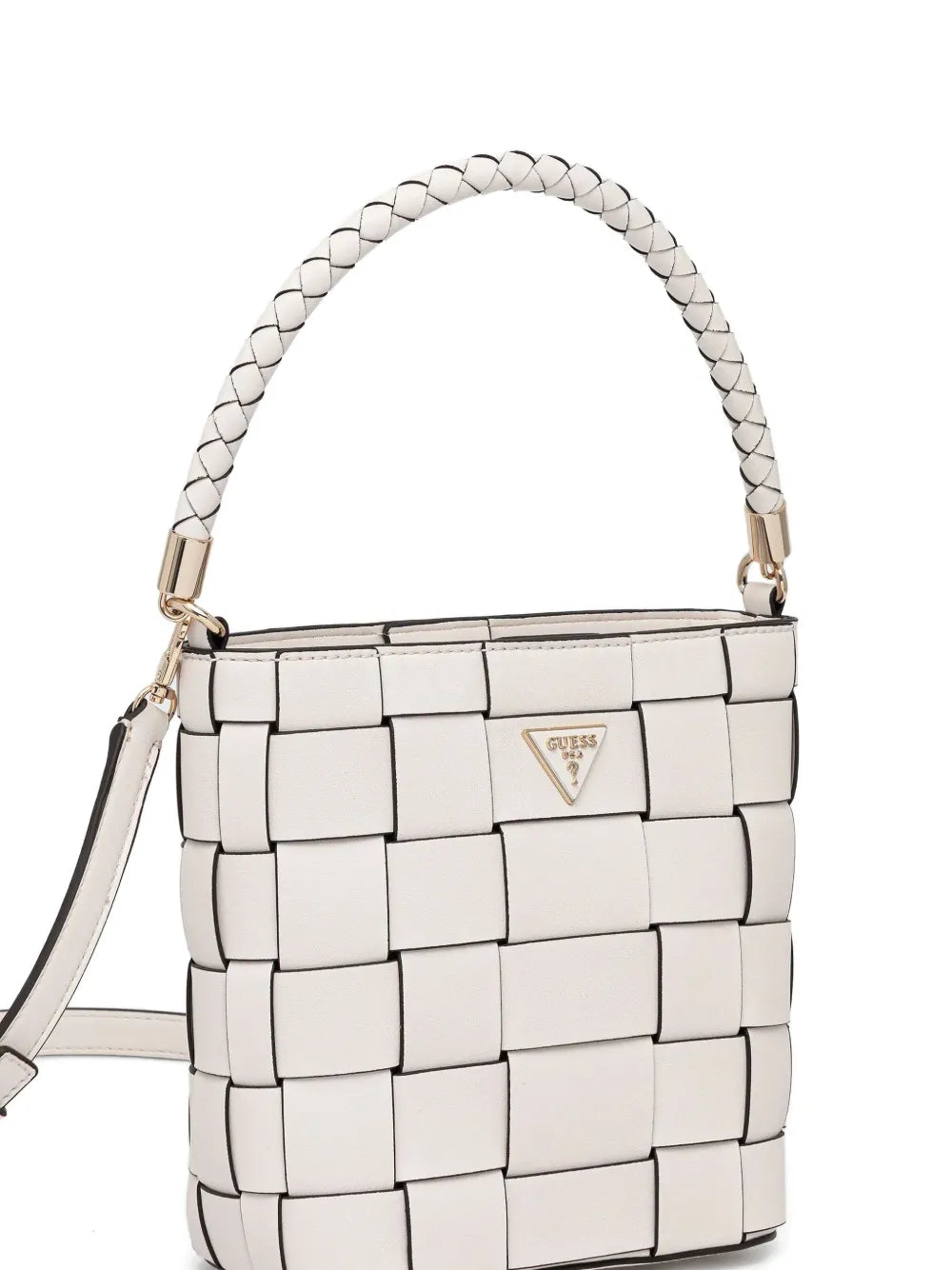 GUESS USAwoven top-handle tote bag