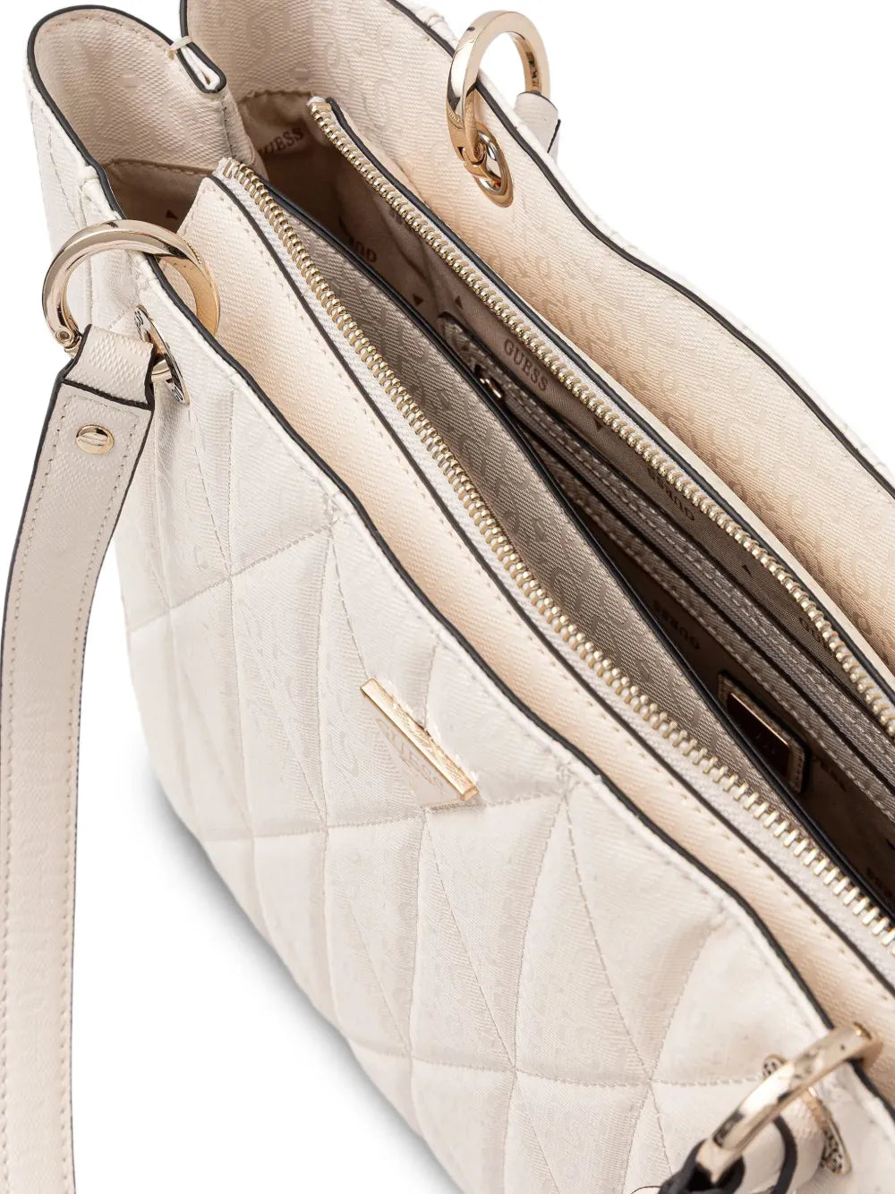 GUESS USAquilted charm tote bag