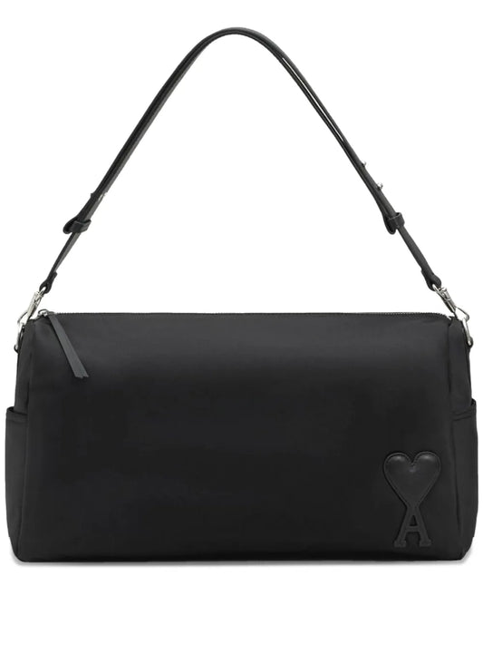 AMI Parisheart-patch shoulder bag