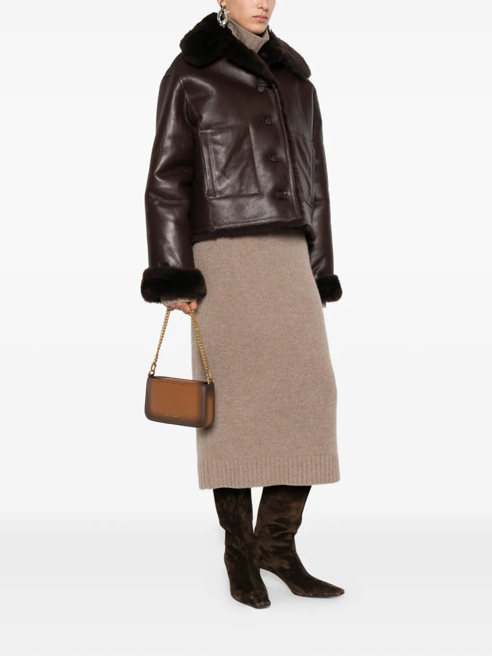 Michael KorsBryant chain-strap leather satchel