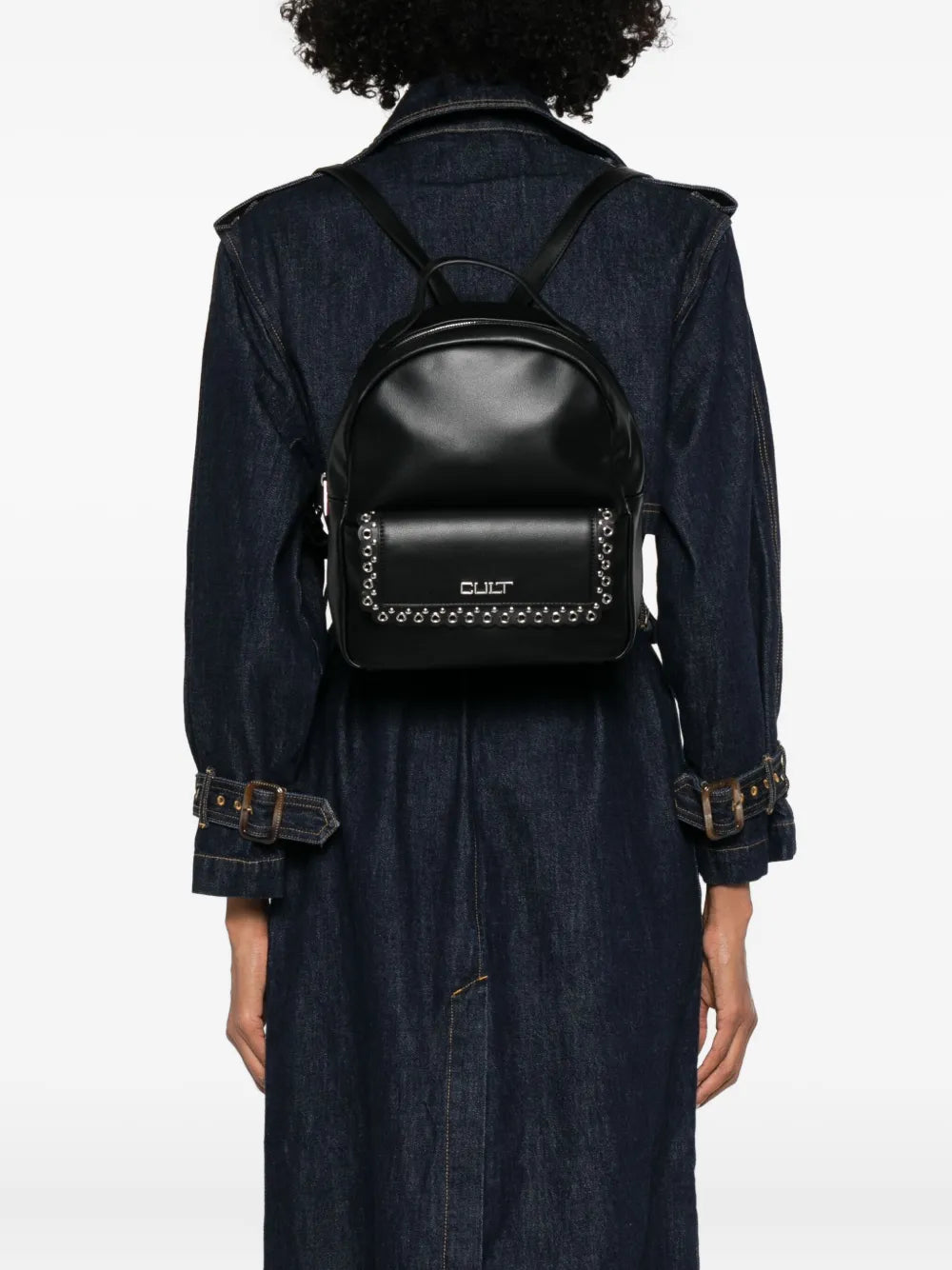 Cultstudded leather backpack