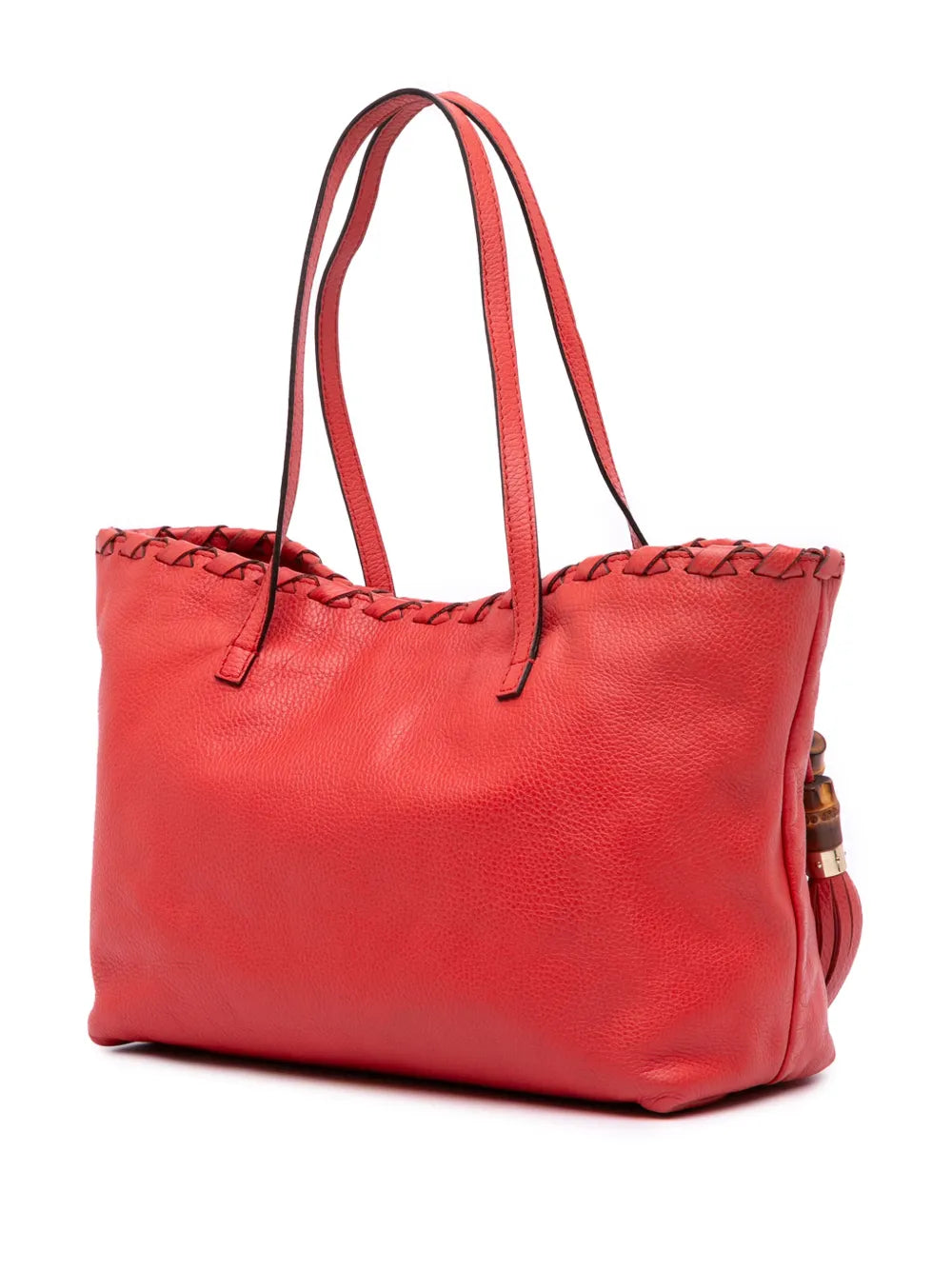 Pre-OwnedGucci Pre-Owned2016-2025 Leather Bamboo Tassel tote bag