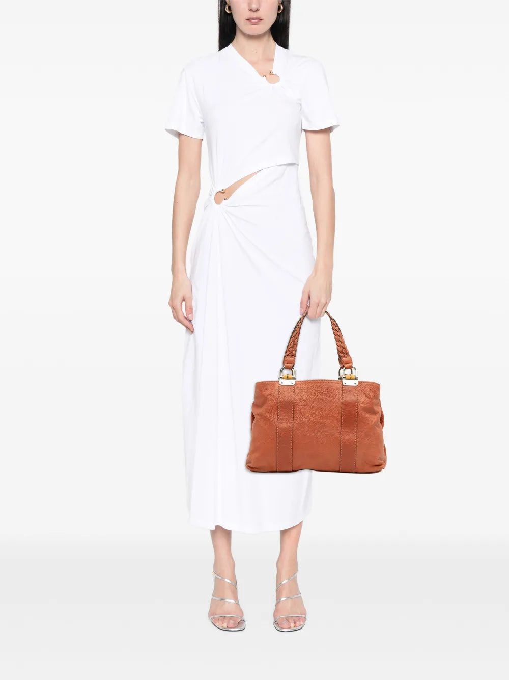 Pre-OwnedGucci Pre-Owned2016-2025 Medium Leather Bamboo Libeccio tote bag