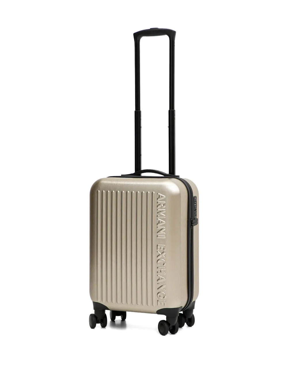 Armani Exchangeembossed wheeled luggage