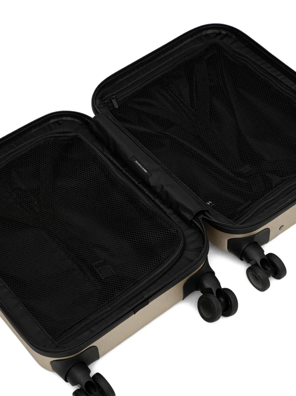 Armani Exchangeembossed wheeled luggage