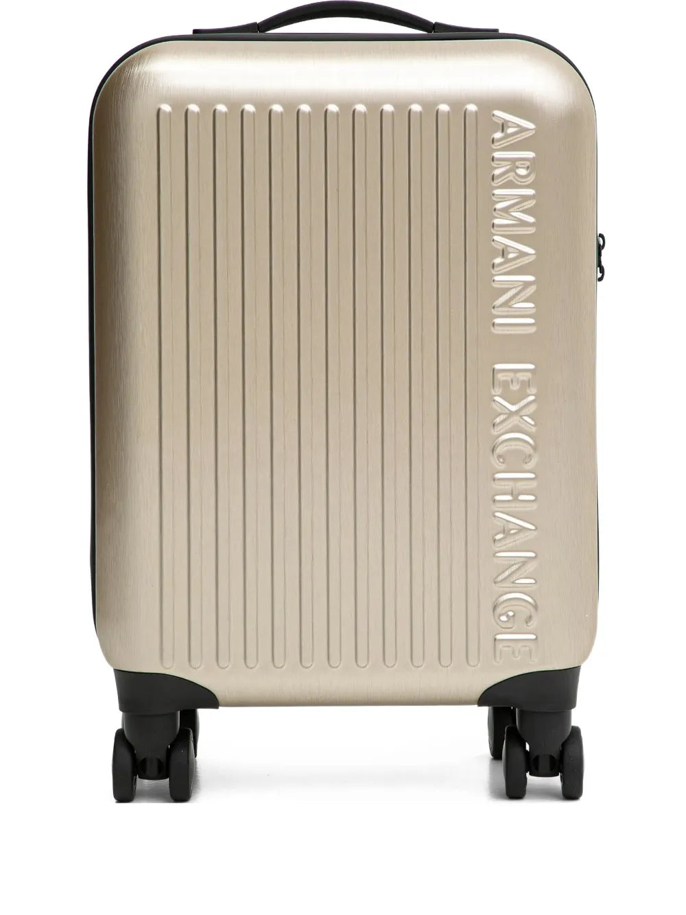 Armani Exchangeembossed wheeled luggage