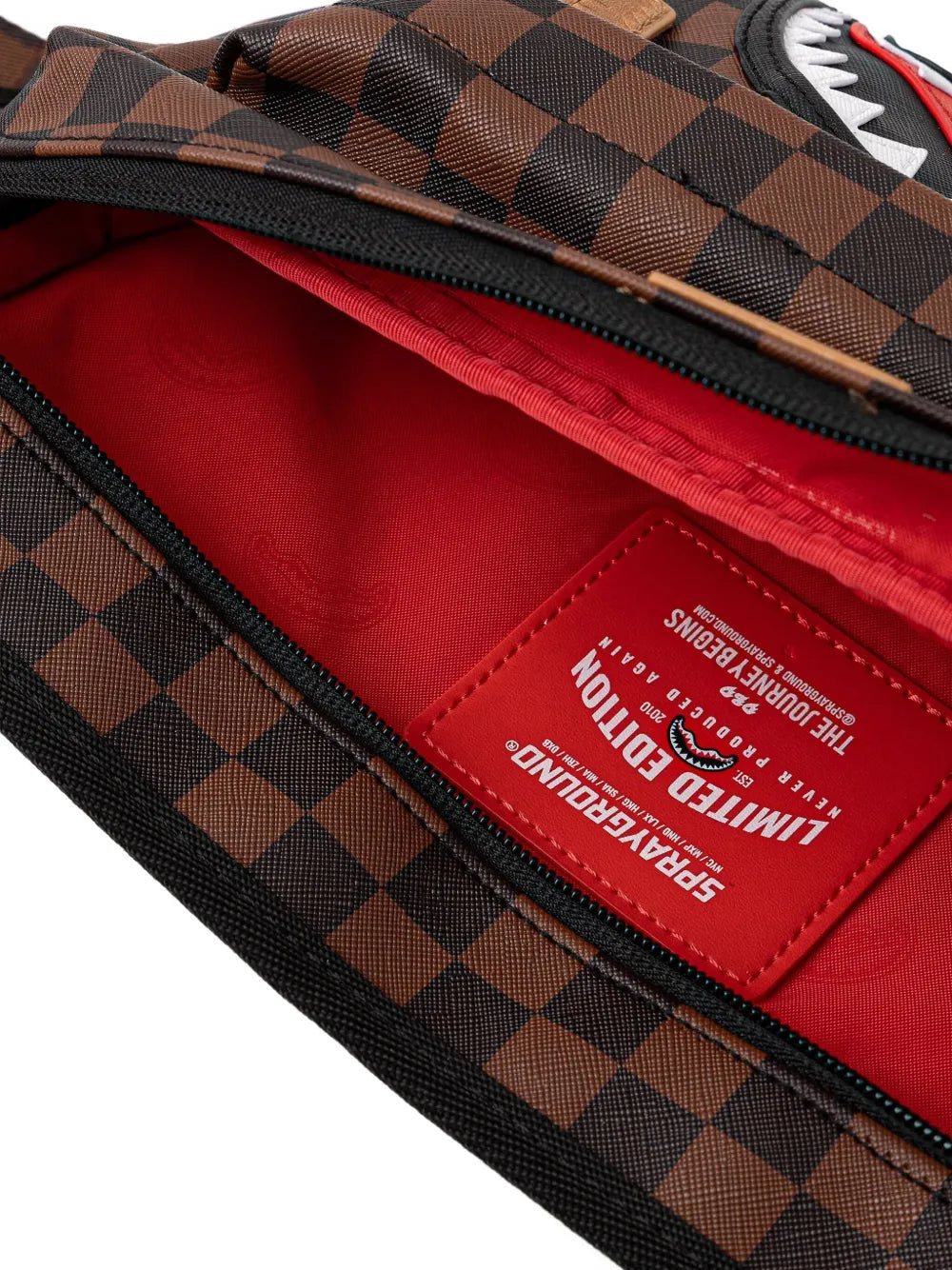 Spraygroundchecked-pattern belt bag