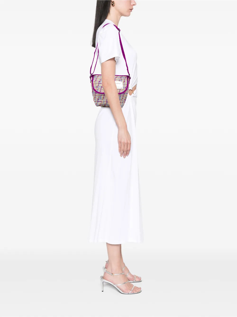 Pre-OwnedFendi Pre-Owned20th Century Zucca Nylon crossbody bag