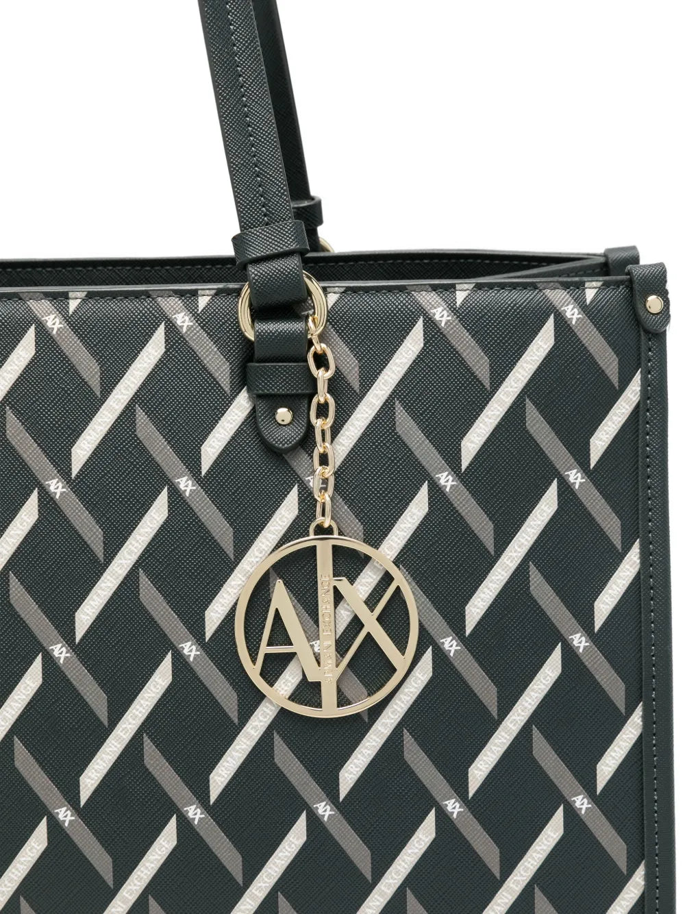 Armani Exchangegeometric-pattern tote bag
