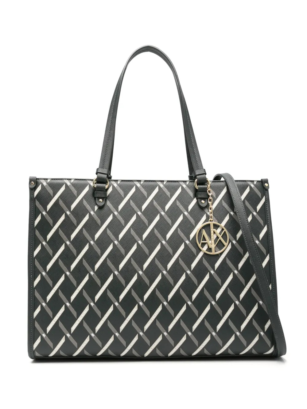 Armani Exchangegeometric-pattern tote bag