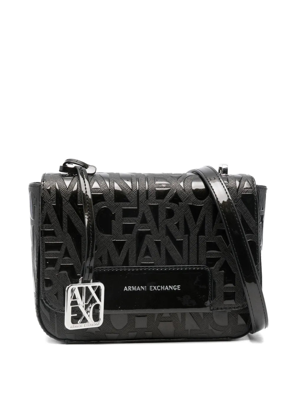 Armani Exchangelogo-embossed satchel bag