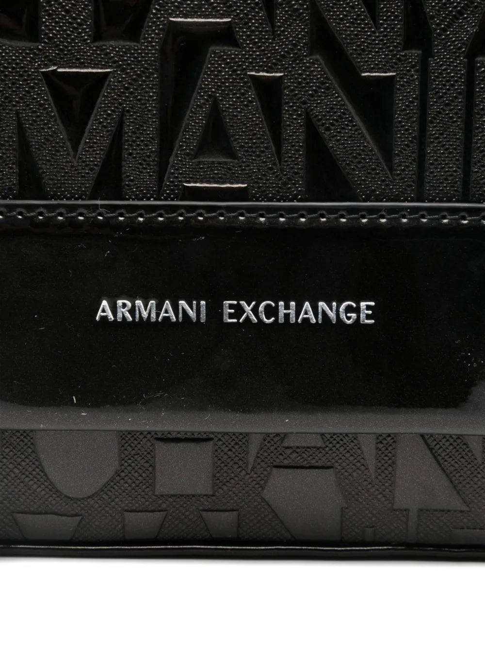 Armani Exchangelogo-embossed satchel bag