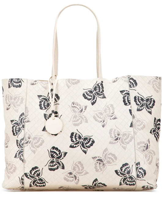 Pre-OwnedBottega Veneta Pre-Owned2012-2025 Nappa Intrecciomirage Butterfly tote bag