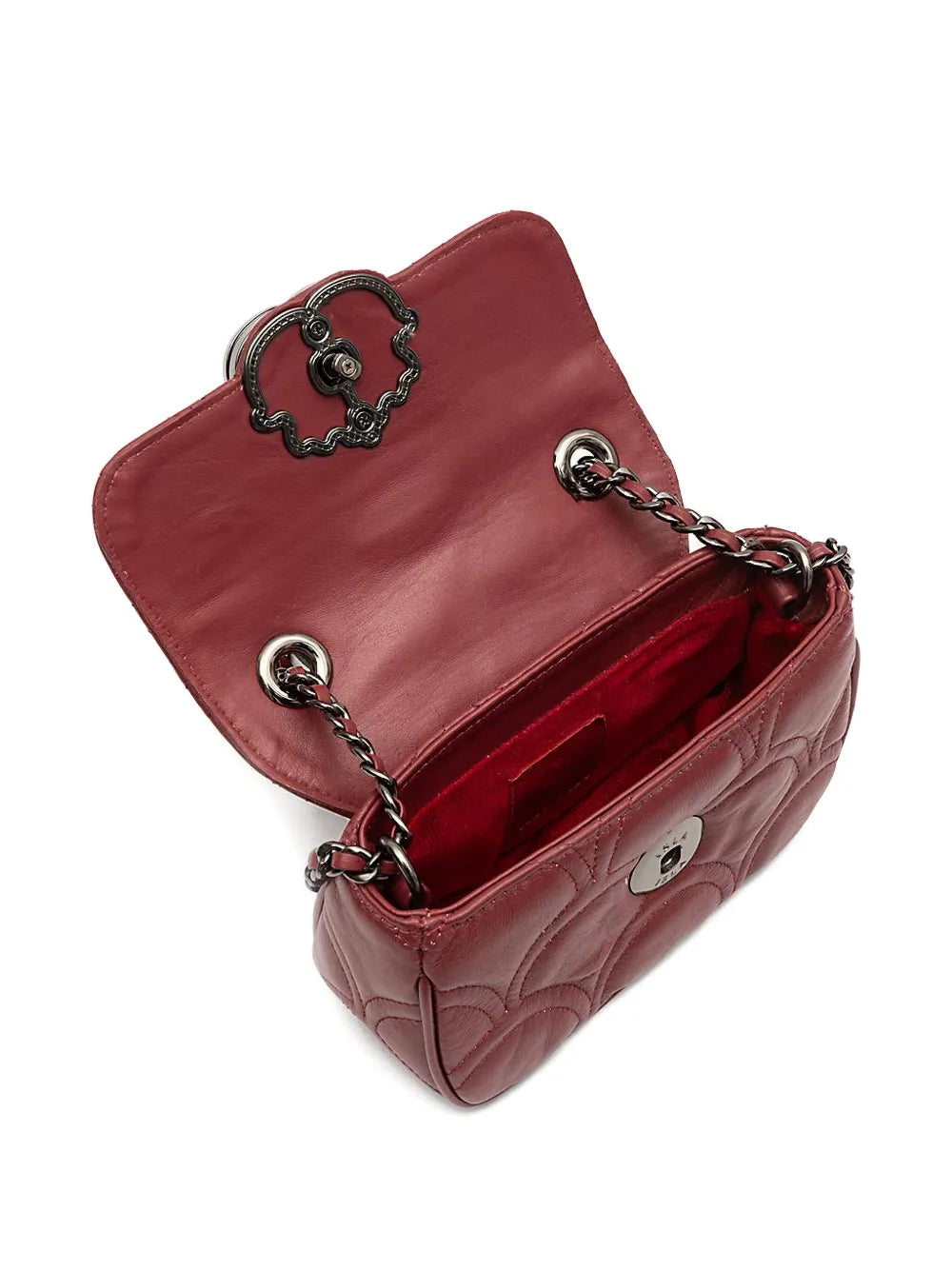 IslaSirena quilted emblem chain shoulder bag