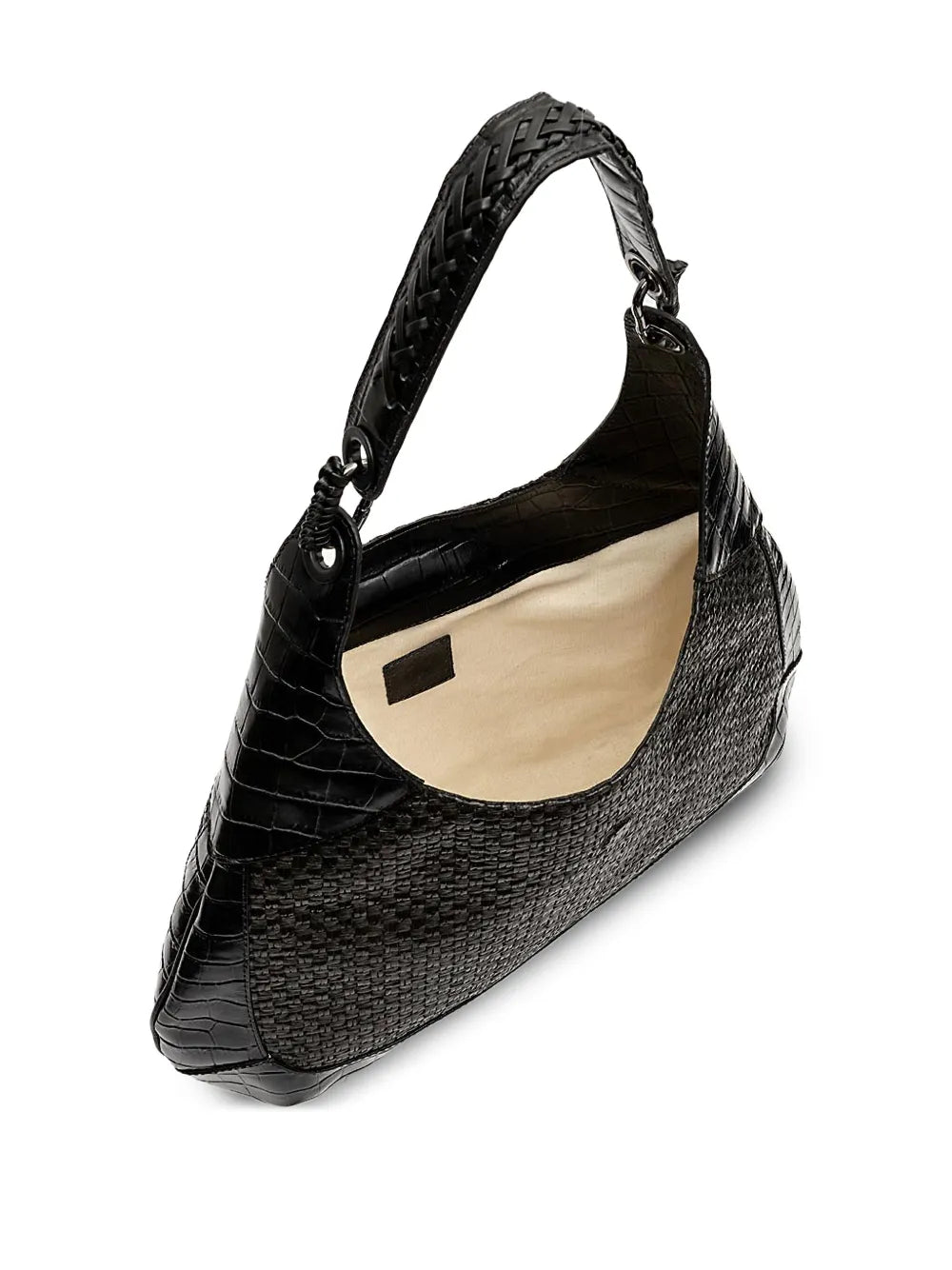 IslaMoon woven embossed shoulder bag