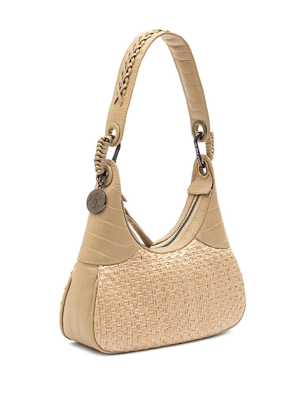 Islawoven embossed shoulder bag