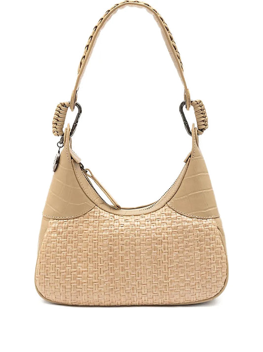 Islawoven embossed shoulder bag