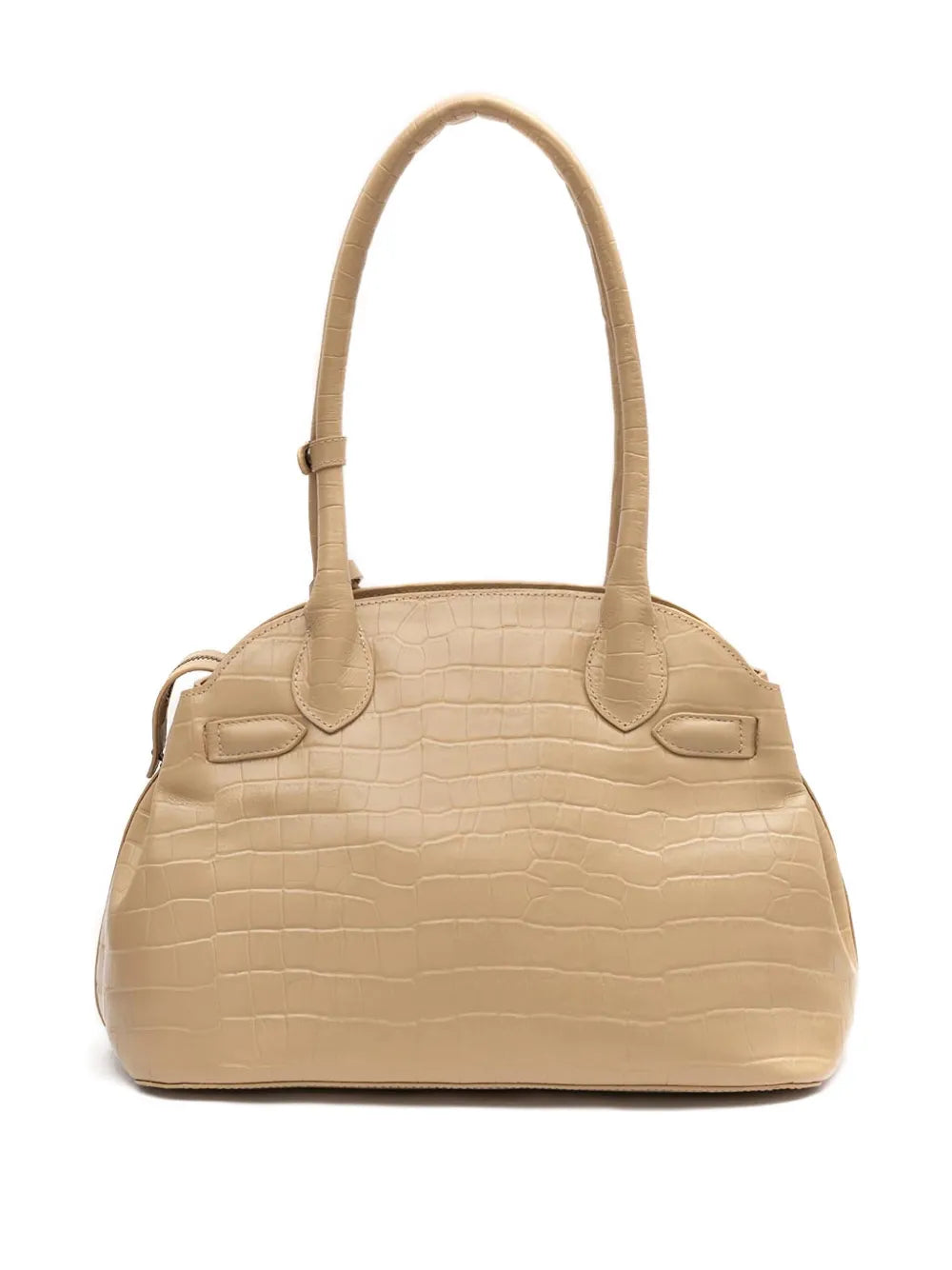 Islacroc-embossed braided shoulder bag