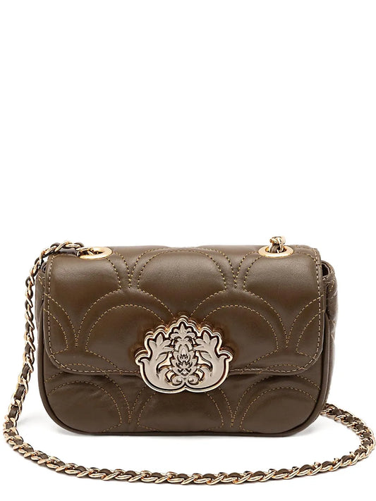 IslaSirena quilted appliquchain shoulder bag