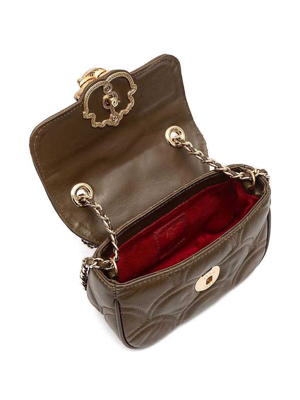 IslaSirena quilted appliquchain shoulder bag