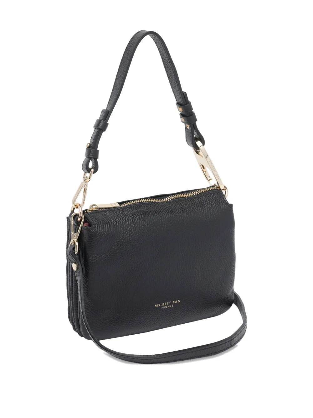 MY BEST BAGlogo-stamp leather tote bag