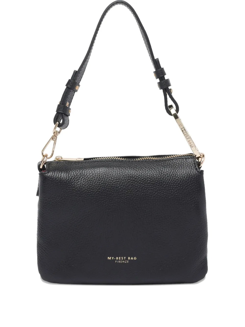 MY BEST BAGlogo-stamp leather tote bag