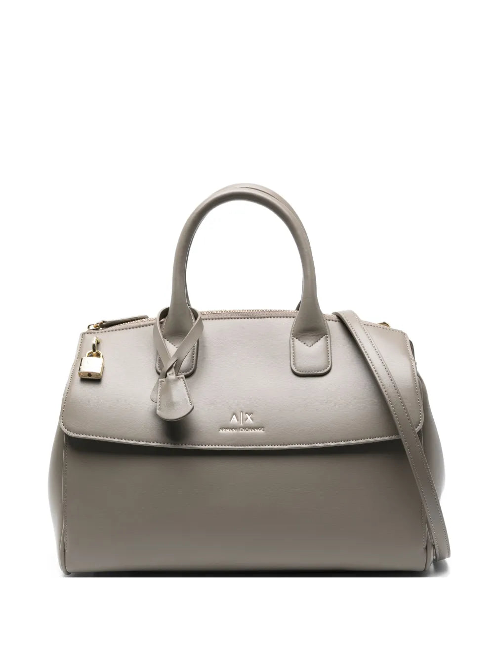 Armani ExchangeASV Trunk padlock tote bag